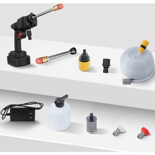 24V 5600mAh 25BAR Wireless High Pressure Car Wash Water Gun Portable High Pressure Washer Foam Generator