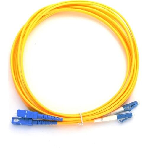 30M LC-SC Duplex Singlemode Fiber Optical Optic Patch Cord Jumper Cable LC To SC