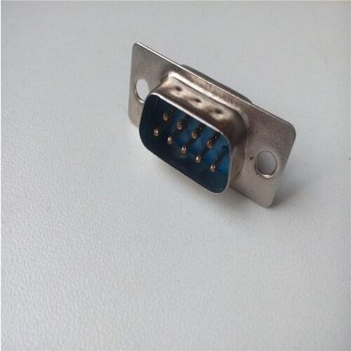 40pcs Wire DB9 male 9-pin serial port connection Straight male connector pin RS232 connector Solder