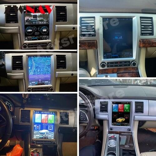 6+128G Tesla Carplay Screen Radio Receiver For Jaguar XF 2004-2015 Car Android 11 Player Video GPS Head Unit Auto Audio Stereo