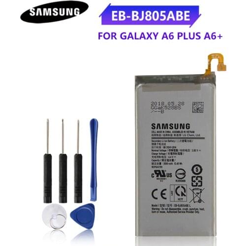 Original Phone Battery EB-BJ805ABE For Samsung Galaxy A6 Plus A6+ A6Plus A605 J6 Plus J6+ J6Plus J805 3500mAh