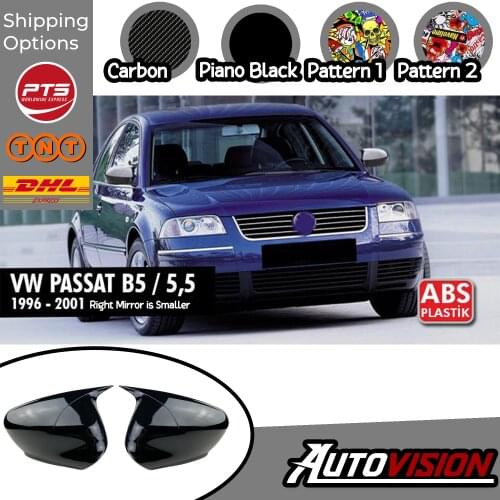 Mirror Cover For VW Passat 5 / 5,5 1996 1997 1998 1999 2000 2001 Accessory Bright Black Piano Black BATMAN Case CAR