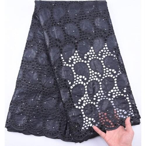 Black African Bazin Riche Fabric 2020 High Quality Jacquard Brode Lace Fabric For Wedding Dress African Lace Fabric Y1969