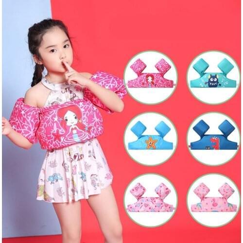 Baby Swim Rings Foam Cartoon Baby Arm Ring Buoyancy Vest Garment Of Floating Kids Safety Life Vest Childrens Swim Life Jackets