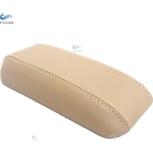 For Honda Civic 1996 1997 1998 1999 2000 Car Microfiber Leather Center Control Lid Armrest Box Cover Sticker Trim Beige Color