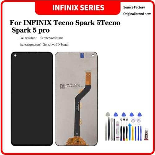 For Infinix Tecno Spark 5Tecno LCD Display Touch Screen Digitizer Assembly For Infinix Tecno Spark 5Tecno lcd Replacement