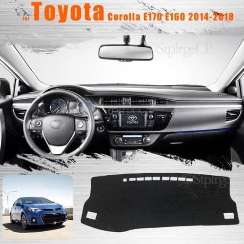 For Toyota Corolla E170 E160 2014-2018 Console Dashboard Suede Mat Protector Sunshield Cover