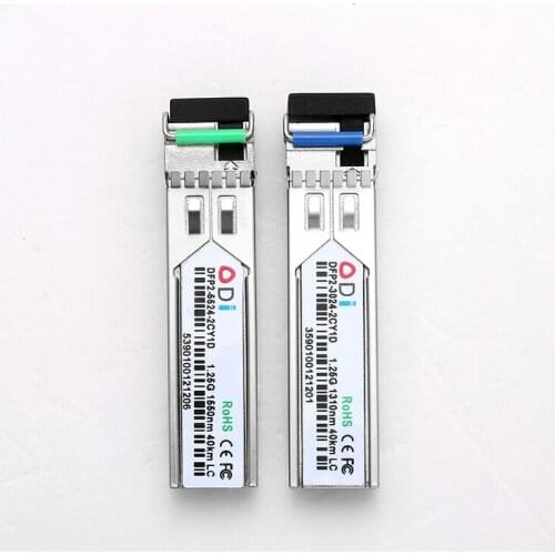 DFP2-3124-2IY11Manufacturer of 40km SFP BIDI Optical Transceiver 1310/1490 1.25Gb