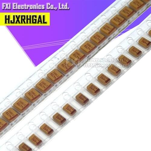 10pcs A B Type Tantalum Capacitor 100UF 0.22UF 1UF 4.7UF 10UF 22UF 33UF 47UF 6.3V 10V 16V 25V 35V 50V 106 107 476 105 226 336