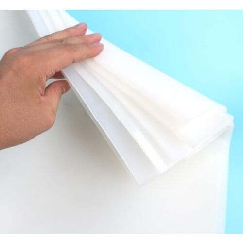 Silicone rubber sheet 1/1.5/2/3/4/5mm thickness board film 500*500mm width thin board white rubber seal gasket