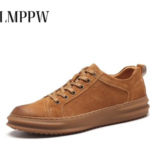 Genuine Leather Men Casual Shoes Flats Lace-up Oxfords Comfortable Formal Footwear Chaussure Homme Cuir Fashion Men Loafers 1.8a