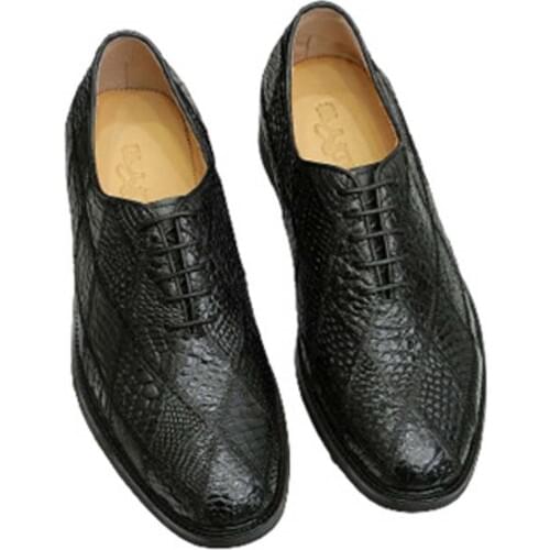 Tianxin new leisure male shoes Leather shoes Genuine crocodile leather Low cut men shoes lace-up