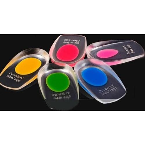 Soft Silicone Gel Insoles for Heel Spurs Pain Foot Cushion Foot Massager Care Half Heel Insole Pad Height Increase Heel Grips