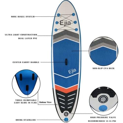 Inflatable Ultra-Light SUP for All Skill Levels Everything Included with Stand Up Paddle Board Travel Backpack Leash Adj Paddle