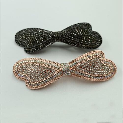 New Fashion Barrettes Gold Color Women Crystal Rhinestones Assorted Flower Hair Accessories Wedding Bridal Hair Pins Jewelry