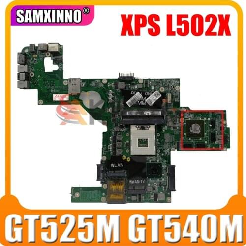 Original Laptop motherboard For DELL XPS L502X HM67 GT525M GT540M Mainboard CN-0C47NF 0C47NF DAGM6CMB8D0 N12P-GE-A1