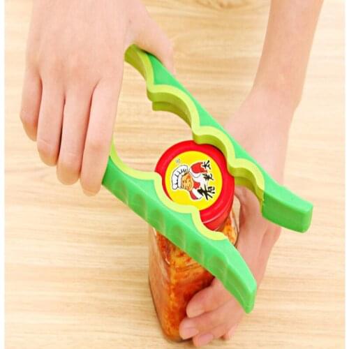 Opener for Beer Bottle Jar Opener Kitchen Cooking Gadgets Accessories 4 in 1 Handy Anti-slip Can Lid Screw Opener Bottle