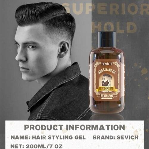 Sevich Professional Hair Moisturizing Holding Gel Retro Hair Salon Styling Hair Cream Wax for Men Strong Pomade Edge Control
