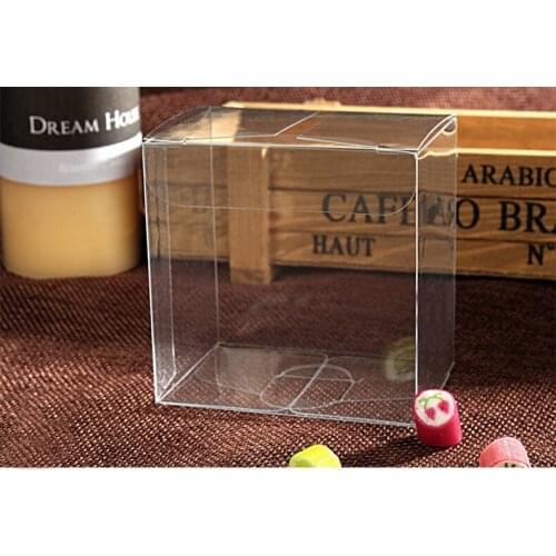 30pcs 4*9*9cm clear plastic pvc box packing boxes for gifts/chocolate/candy/cosmetic/crafts square transparent pvc Box