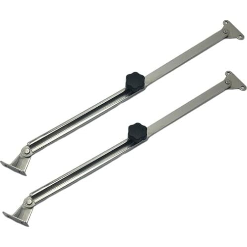 2Pcs Boat Stainless Steel Telescoping Hatch/Window Adjuster and Stay Support
