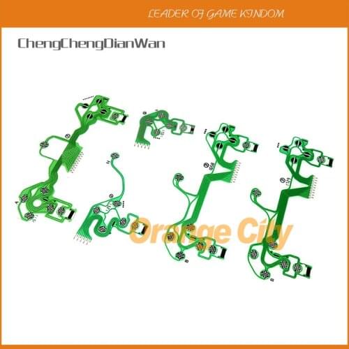 1pc For PS4 Dualshock 4 Pro Slim Green Conductive Film JDS-001 JDS-030 JDS-040 JDS-050 Replacement Button Ribbon Circuit Board