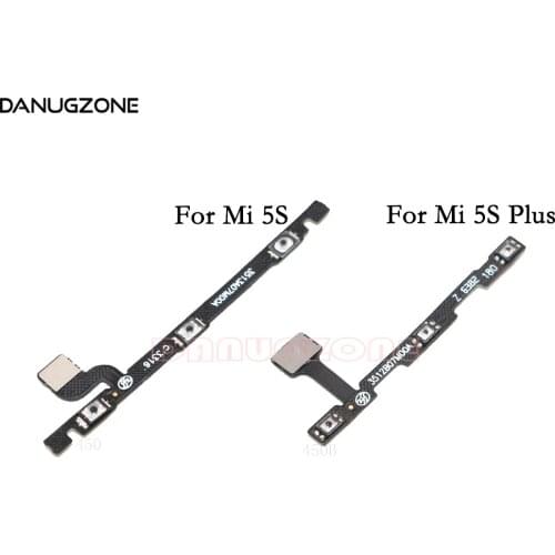 10PCS/Lot For Xiaomi Mi 5S Plus Mi5S Power On / Off Button & Volume Up / Down Button Flex Cable