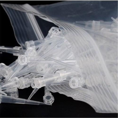 1000pcs/lot 100ul (200ul) disposable plastic pipette tips for Lichen Adjustable Micropipette Pipette