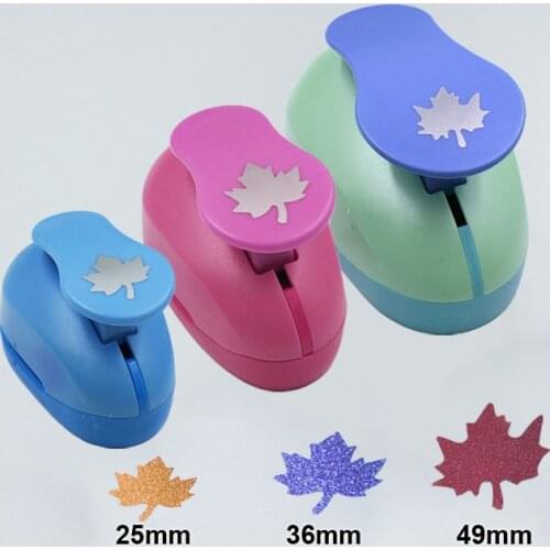 3pcs(4.5cm,3.3cm,2.6cm) Maple Leaf craft punch set Scrapbooking school Paper Puncher eva hole punch free shipping Embossers Tool