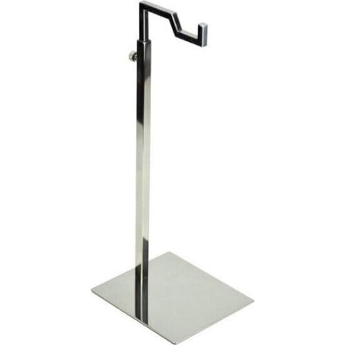 5pcs Classic small single- bend hanging frame stainless steel handbag display rack womens bag wig purse tie display holder rack