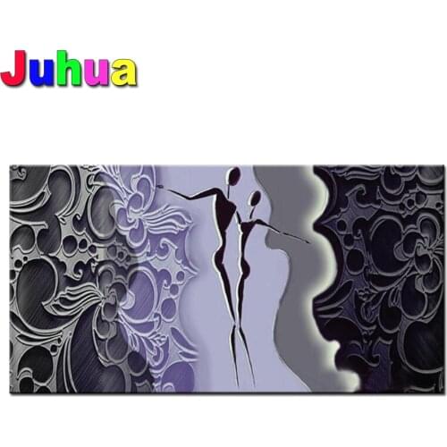 Large Size 5D Diy diamond painting Abstract couple Picture Diamond Mosaic Rhinestone Embroidery stitch cross Full square