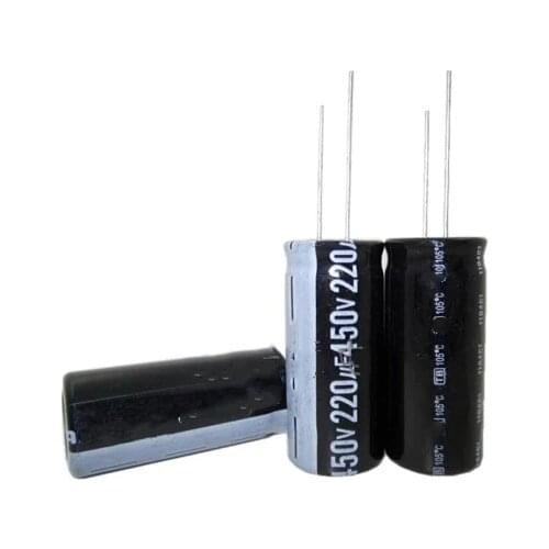 50PCS 220UF450V 220Uf 450V Aluminum Electrolytic Capacitor 18*50mm
