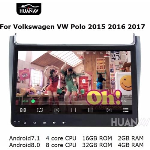 Car GPS navigation for Volkswagen VW Polo 2015 2016 2017 SATNAV Stereo unit Android8 4GB+32GB/Android7 2GB+16GB no DVD player