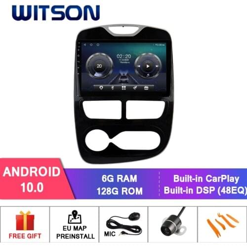 WITSON Android 10.0 6+128GB 10.1" Car multimedia player RENAULT CLIO 4 2012-2016 stereo+Wireless Carplay+Wired Android Auto