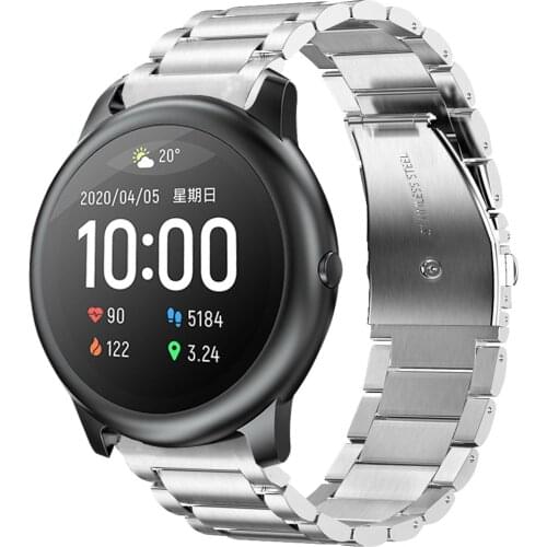 For xiaomi haylou solar ls05 band stainless steel bracelet for haylou solar ls05 pulseira smartwatch strap women men watchbands