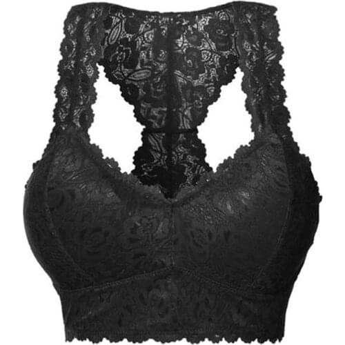 Lace Sexy Women Lace Openwork three-point Strap Underwear Bra womens Intimates Clothing Accessories