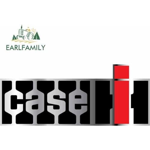EARLFAMILY 13cm x 5.3cm for Case IH Tractor Agriculture Logo Car Stickers Vinyl JDM Bumper Trunk Truck Graphics DIY Fine Decal