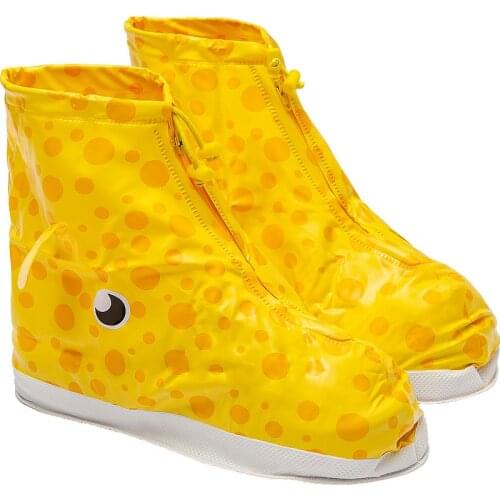 Childrens Rain Shoes Cartoon Lovely Patterns for Kids Boys and Girls Waterproof Convenient Rain Boots High Quality Shoes Cover