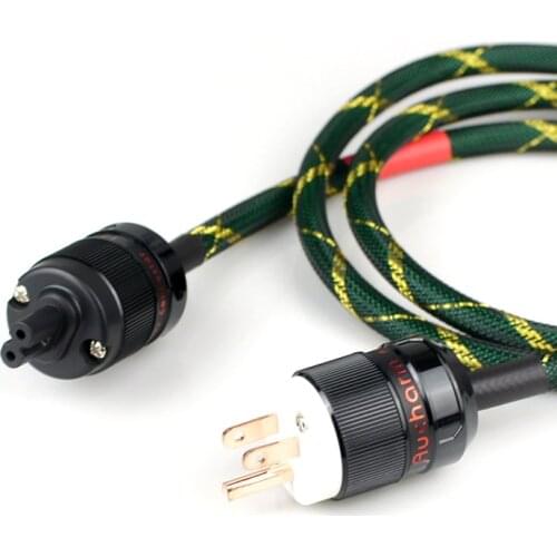 Hi-Fi XLO OFC Power cable EU/US power plug Figure 8 C7 IEC connector Amplifier CD DVD player audio AC power cord