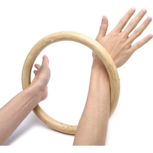 Chinese Kung Fu Wing Chun Hoop Wood Rattan Ring Sticky Hand Strength Training W15