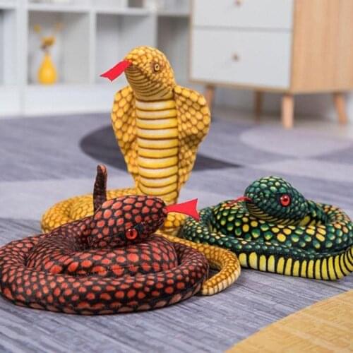 Lovely Simulation Snake Plush toys Giant Snake animals python Soft Stuffed Dolls Bithday Gifts Childrens toys Home Decor