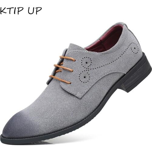 Spring Autumn Fashion Men Casual Shoes Men Flats Lace Up Male Suede Oxfords Men Leather Shoes Zapatillas Hombre Big Size 38-47