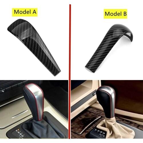 ABS Car Interior Gear Shift Cover Sticker Button Cap For BMW 1 3 5 series X5 Z4 E90 E92 E93 E60 E48 E81 E82 E84 E87 E85 E53 E89