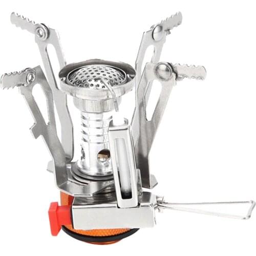 New Ultralight Portable Outdoor Backpacking Camping Stove With Piezo Ignition Picnic Cooking Stove For Camping Bbq