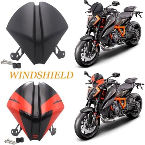 For 1290 Super Superduke R 2020- Motorcycle Front Windshield Windscreen Airflow Wind Deflector Rear Seat Fairing Seat Cowl Cover