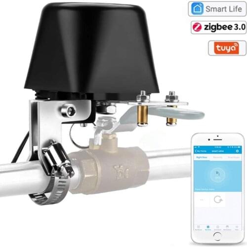 Tuya Smart Life Zigbee Faucet Water Gas Valve Switch Wireless Controller Pipe Robot Voice Control Support Alexa Google Home DIY