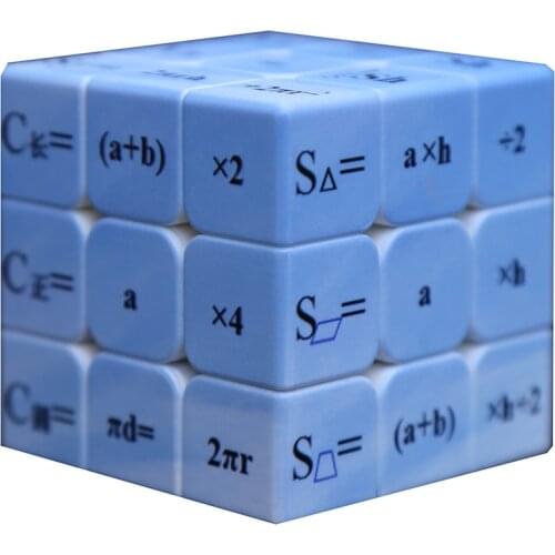 Popular Mathematics Gift Toy UV Printing 5.6cm Third-Order Magic Cube Intellectual Development Mathematical Formula Teaching