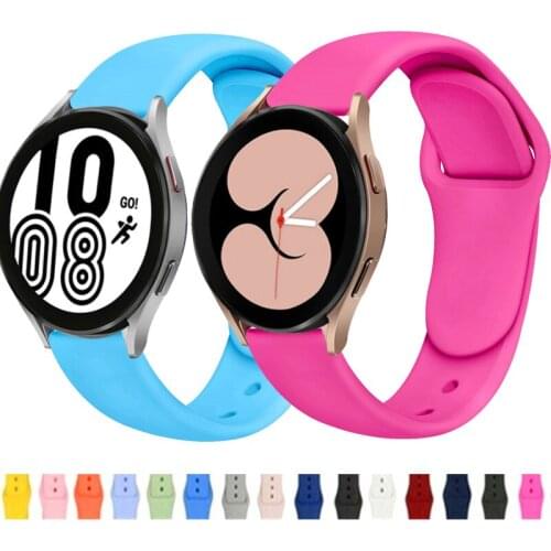 Soft Silicone Strap For Samsung Galaxy Watch 4 Classic 46mm 42mm Sports Bracelet For Galaxy Watch4 44mm 40mm Correa Wristband