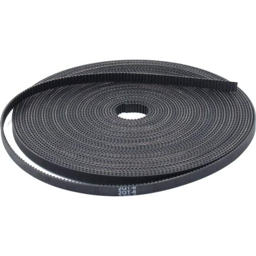 2M GT2 Timing Belt Rubber 2GT Wide 6mm, Synchronous Belts