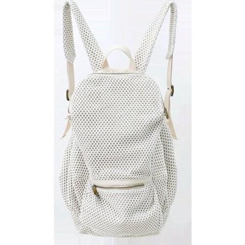 Womens Fashion Hollow out Lightweight Cloth Bag Womens Large-Volume Simple Casual Travel Backpack