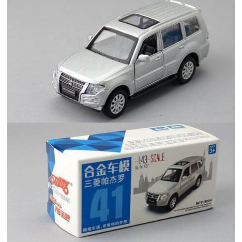 1:43 PAJERO SUV Alloy Diecast Metal Model Pull-Back Car For Kids Boy Gifts Toys With Box Free Shipping